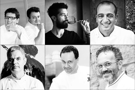 Tommaso Arrigoni, Eros Picco, Andrea Bartolini, Pino Cuttaia, Pietro Leemann, Luca Marchini e Luigi Pomata per Italian Gourmet